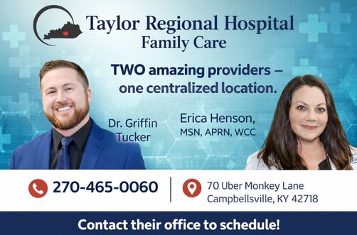 Erica Henson msn, walk Ins welcome 270-465-0060