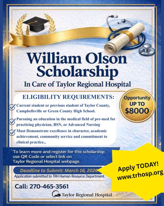 william Olson scholarship up to $8000