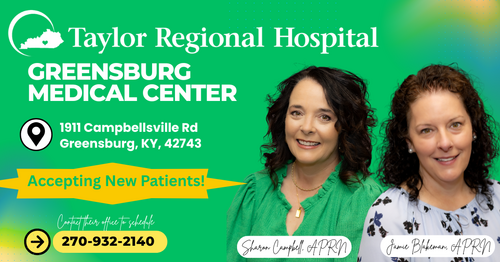 Greensburg Medical Center
1191 Campbellsville Road
Greensburg, KY 42743
270-932-2140